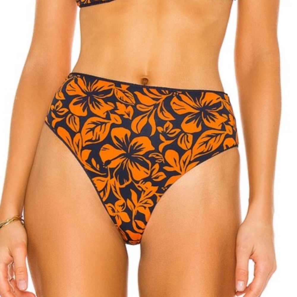 NWOT Maaji Reversible Blue Sail Victory Bikini Bottom